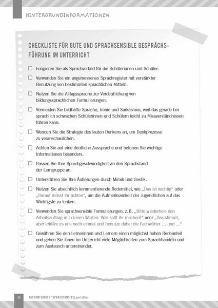 Produktbild: Fachunterricht sprachsensibel gestalten