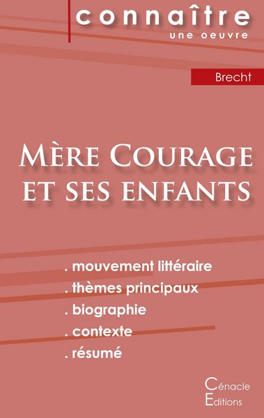 Produktbild: Fiche de lecture M&egrave;re Courage et ses enfants de Bertolt Brecht (Analyse litt&eacute;raire de r&eacute;f&eacute;rence et r&eacute;sum&eacute; complet)
