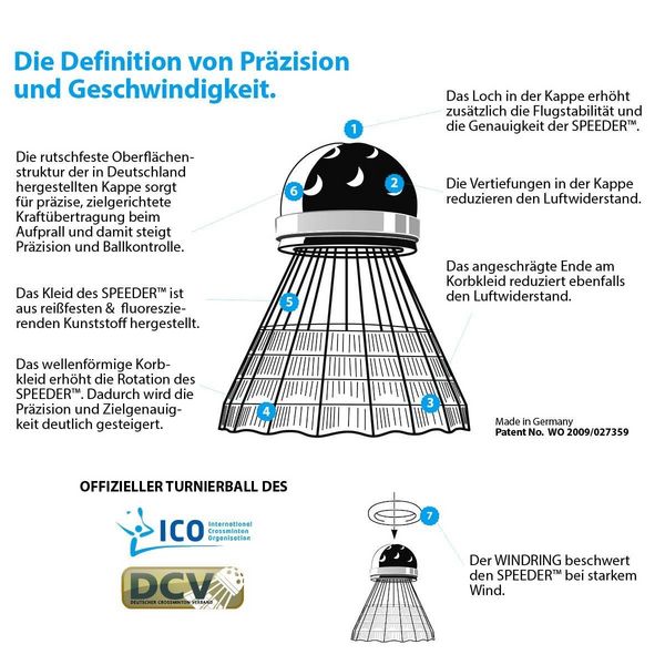 Produktbild: Speedminton 400093 - Set S900, Schl&auml;gerset