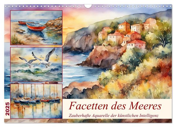 Facetten des Meeres (Wandkalender 2025 DIN A3 quer), CALVENDO Monatskalender