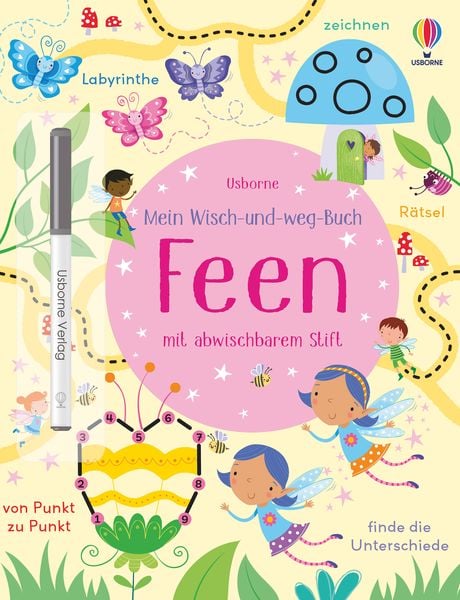 Mein Wisch-und-weg-Buch: Feen, Taschenbuch von Kirsteen Robson, Usborne, 978-1-78941-574-2