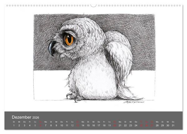 Produktbild: TIERONISCH (hochwertiger Premium Wandkalender 2026 DIN A2 quer), Kunstdruck in Hochglanz