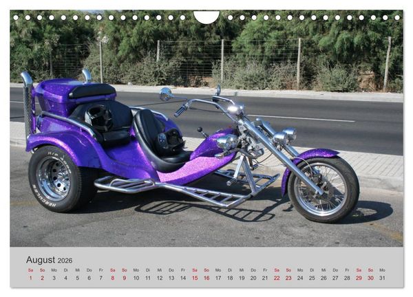 Produktbild: Trikes - Unterwegs auf drei R&auml;dern (Wandkalender 2026 DIN A4 quer), CALVENDO Monatskalender