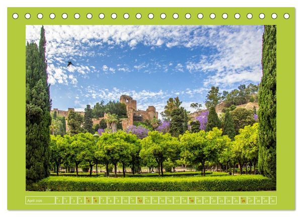 Produktbild: Ein Herz f&uuml;r M&aacute;laga (Tischkalender 2026 DIN A5 quer), CALVENDO Monatskalender