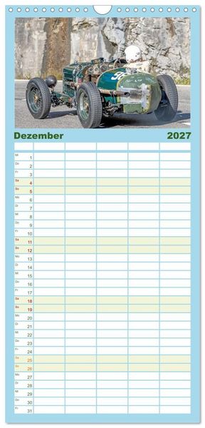 Produktbild: Familienplaner 2027 - Faszination Jochpassrennen mit 5 Spalten (Wandkalender, 21 x 45 cm) CALVENDO