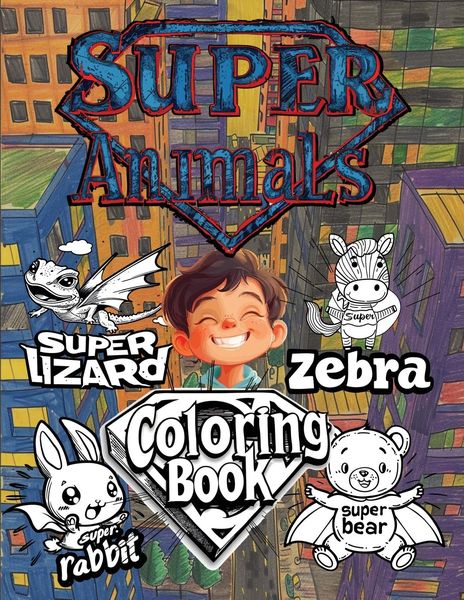 Produktbild: Super Animals Coloring Book