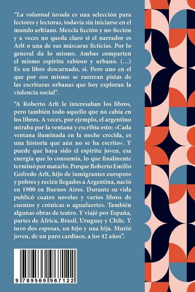 Produktbild: La voluntad tarada. Roberto Arlt