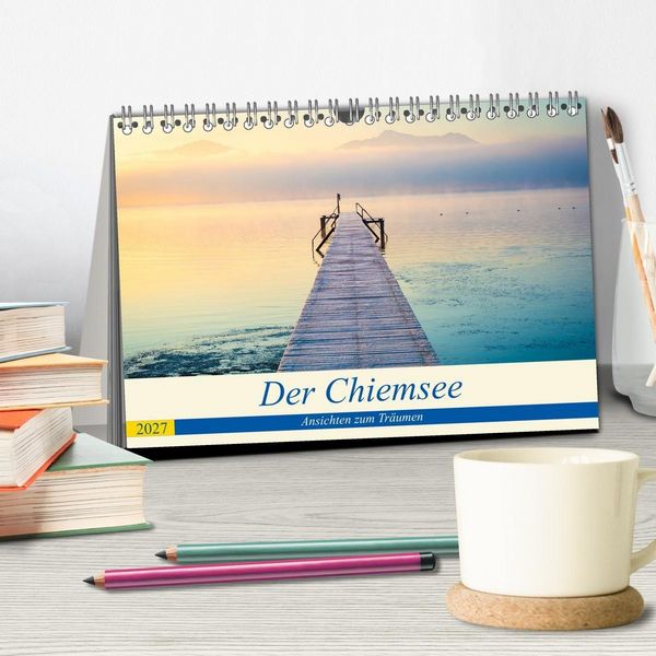 Produktbild: Der Chiemsee - Ansichten zum Tr&auml;umen (Tischkalender 2027 DIN A5 quer), CALVENDO Monatskalender