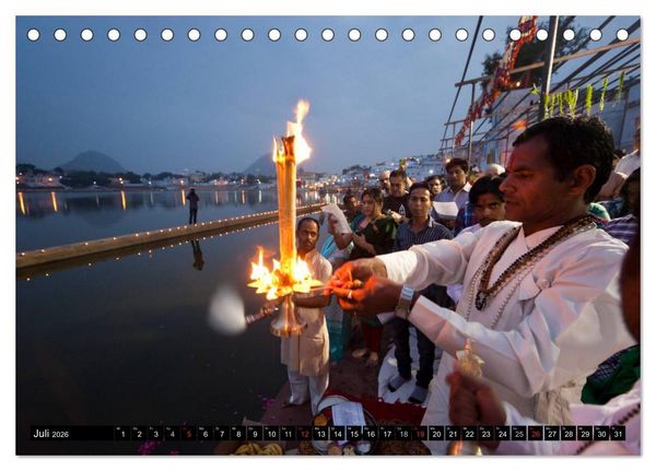 Produktbild: Farbenfrohes aus Indien (Tischkalender 2026 DIN A5 quer), CALVENDO Monatskalender