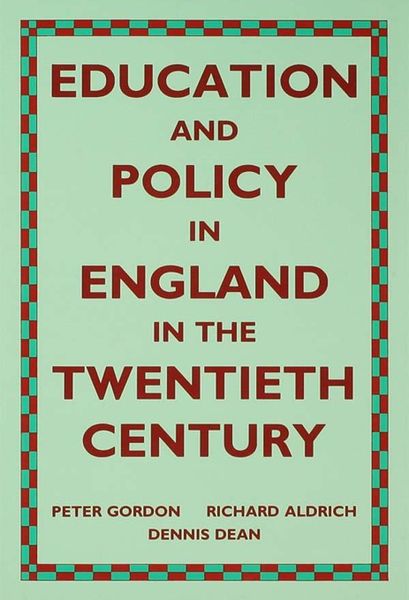 Produktbild: Education and Policy in England in the Twentieth Century