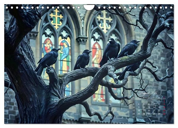 Produktbild: Schattenkuss - Tiere in den Armen der Nacht (Wandkalender 2026 DIN A4 quer), CALVENDO Monatskalender