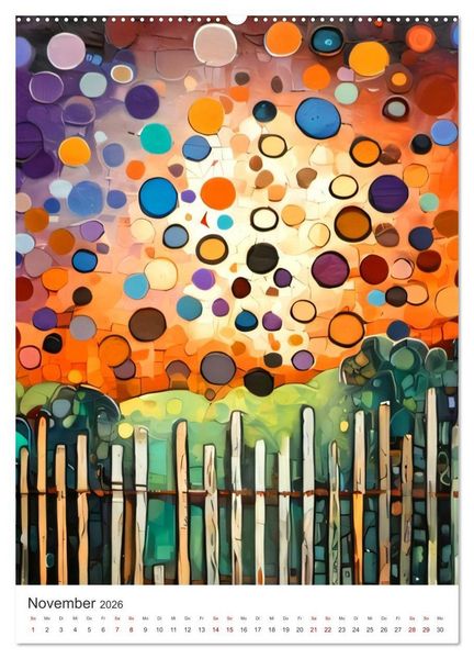 Produktbild: Gartenlandschaften - Ki trifft Natur (Wandkalender 2026 DIN A2 hoch), CALVENDO Monatskalender