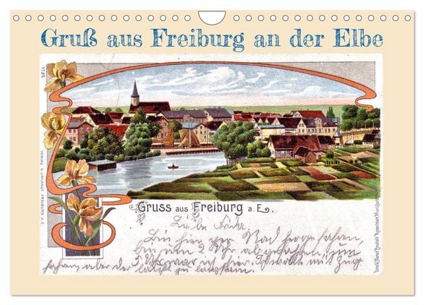 Produktbild: Gru&szlig; aus Freiburg an der Elbe (Wandkalender 2026 DIN A4 quer), CALVENDO Monatskalender