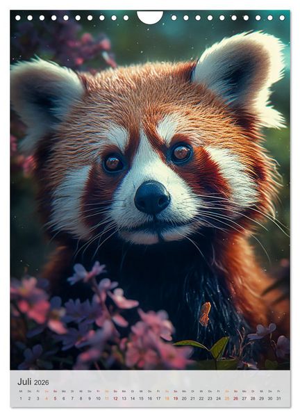 Produktbild: Lustige rote Panda (Wandkalender 2026 DIN A4 hoch), CALVENDO Monatskalender