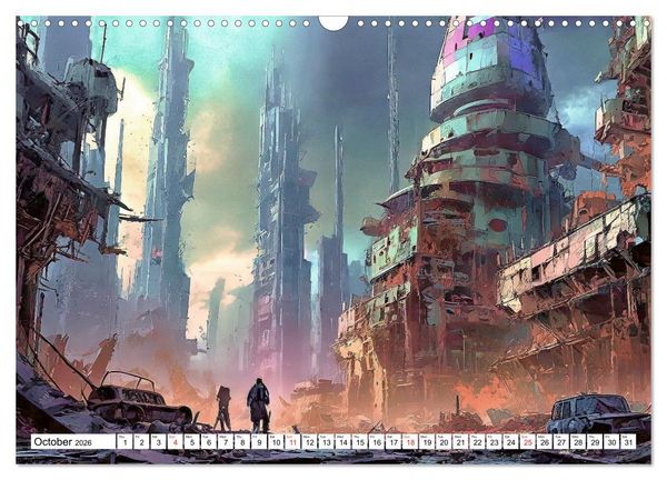 Produktbild: Braun, W: Bizarre Poetry of Doom (Wall Calendar 2026 DIN A3