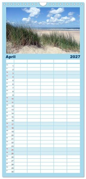 Produktbild: Familienplaner 2027 - Nordseetr&auml;umereien mit 5 Spalten (Wandkalender, 21 x 45 cm) CALVENDO