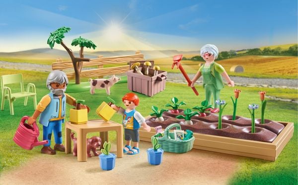 Produktbild: Playmobil&reg; Country Idyllischer Gem&uuml;segarten bei den Gro&szlig;eltern 71443