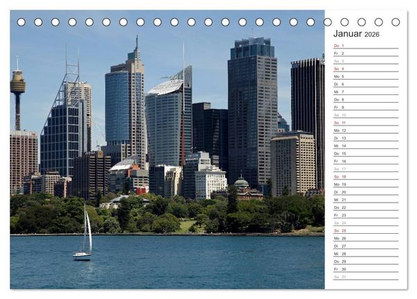 Produktbild: Skylines weltweit (Tischkalender 2026 DIN A5 quer), CALVENDO Monatskalender
