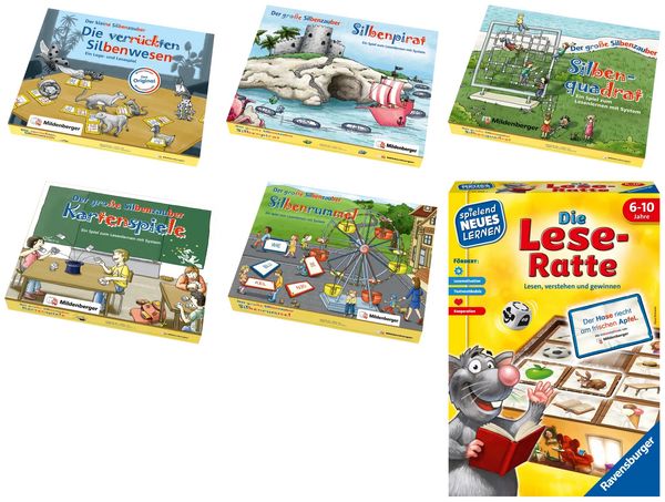 Produktbild: Paket &ndash; Der gro&szlig;e und der kleine Silbenzauber, die Lese-Ratte &ndash; Komplettbezug