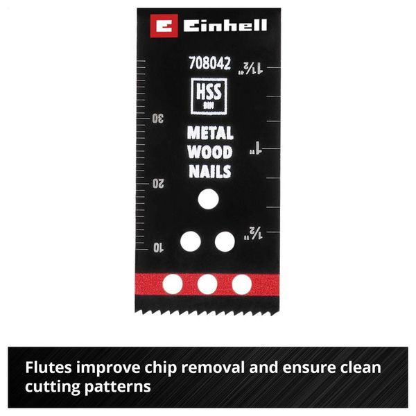 Produktbild: Einhell 708042 Tauchs&auml;geblatt BIM Met, 22mm Bimetall Multifunktionswerkzeug-Zubeh&ouml;r-Set 22 mm 1 St.