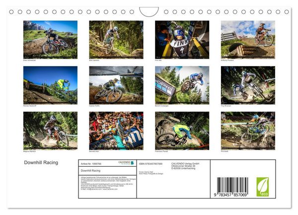 Produktbild: Downhill Racing (Wandkalender 2026 DIN A4 quer), CALVENDO Monatskalender