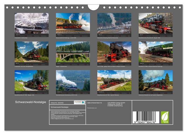 Produktbild: Schwarzwald-Nostalgie (Wandkalender 2026 DIN A4 quer), CALVENDO Monatskalender