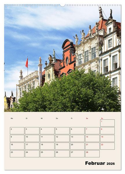 Produktbild: Danzig - Ein Stadtspaziergang (Wandkalender 2026 DIN A2 hoch), CALVENDO Monatskalender