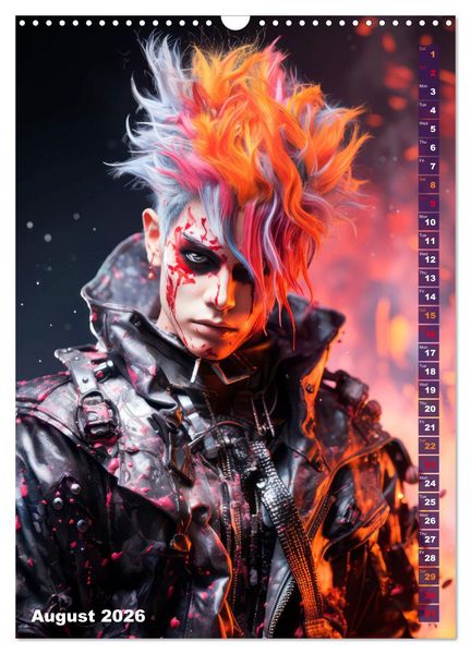 Produktbild: CYBERPUNK Cool guys (Wall Calendar 2026 DIN A3 portrait), CALVENDO 12 Month Wall Calendar