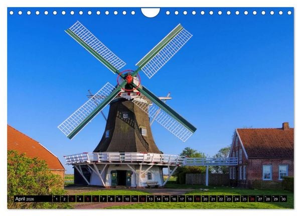 Produktbild: Neuharlingersiel - Ostfrieslands sch&ouml;nstes Hafenst&auml;dtchen (Wandkalender 2026 DIN A4 quer), CALVENDO Monatskalender