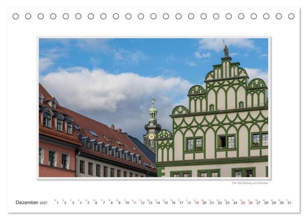 Produktbild: Emotionale Momente: Weimarer Ansichten. (Tischkalender 2027 DIN A5 quer), CALVENDO Monatskalender