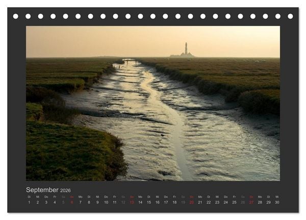 Produktbild: Impressionen aus St. Peter-Ording (Tischkalender 2026 DIN A5 quer), CALVENDO Monatskalender