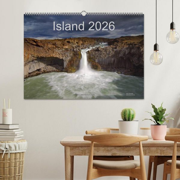 Produktbild: Island (Wandkalender 2026 DIN A2 quer), CALVENDO Monatskalender
