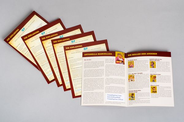 Der Burger des Grauens. Krimidinner-Rollenspiel und Kochbuch. Für 6 Spieler ab 12 Jahren.