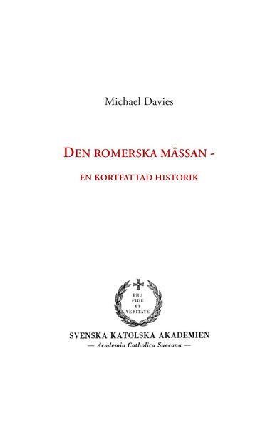 Produktbild: Den romerska m&auml;ssan