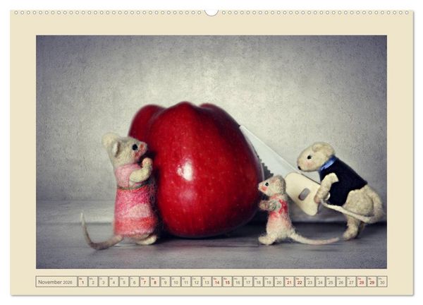 Produktbild: Bei Familie Maus zuhaus (Wandkalender 2026 DIN A2 quer), CALVENDO Monatskalender