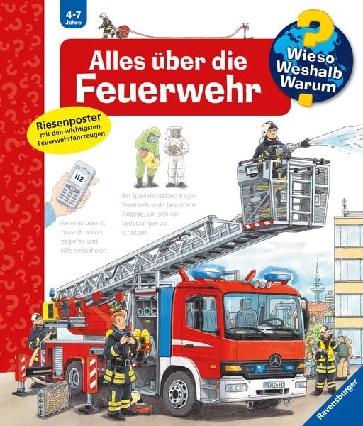 Wieso? Weshalb? Warum? Band 2 - Alles über die Feuerwehr, Gebundene Ausgabe von Andrea Erne, Ravensburger Verlag GmbH, 978-3-473-32774-4