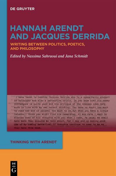 Produktbild: Hannah Arendt and Jacques Derrida