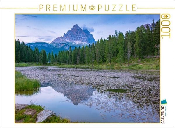 CALVENDO Puzzle Antornosee mit den Drei Zinnen | 1000 Teile Lege-Größe 64x48cm Foto-Puzzle für glückliche Stunden