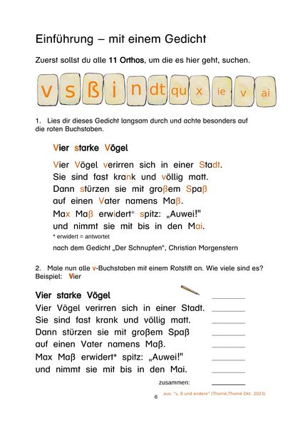 Produktbild: V, &szlig; und andere