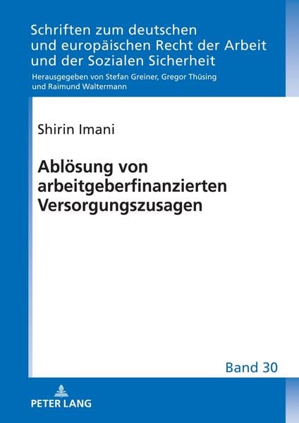 Produktbild: Abl&ouml;sung von arbeitgeberfinanzierten Versorgungszusagen