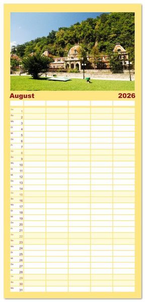 Produktbild: Familienplaner 2026 - Streifz&uuml;ge durch das Banat mit 5 Spalten (Wandkalender, 21 x 45 cm) CALVENDO