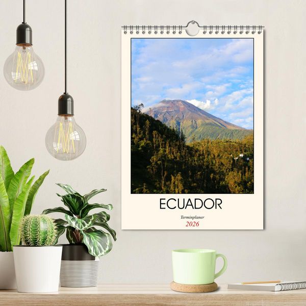 Produktbild: Ecuador - Terminplaner (Wandkalender 2026 DIN A4 hoch), CALVENDO Monatskalender