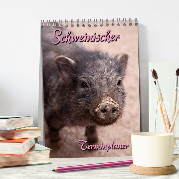 Produktbild: Schweinischer Terminplaner (Tischkalender 2026 DIN A5 hoch), CALVENDO Monatskalender