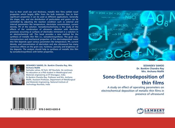 Produktbild: Sono-Electrodeposition of thin films