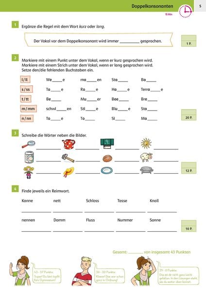Produktbild: Klett Sicher ins Gymnasium 15-Minuten-Kurztests Deutsch 4. Klasse