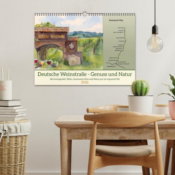 Produktbild: Deutsche Weinstra&szlig;e - Genuss und Natur (Wandkalender 2026 DIN A3 quer), CALVENDO Monatskalender