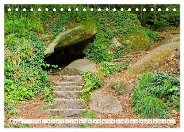 Produktbild: Huelgoat - Sagenumwobener M&auml;rchenwald in der Bretagne (Tischkalender 2026 DIN A5 quer), CALVENDO Monatskalender