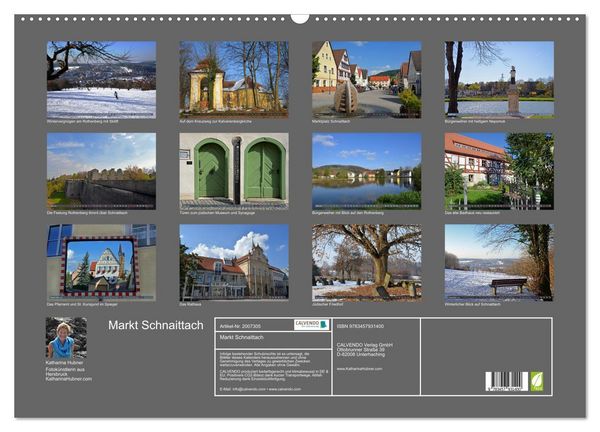 Produktbild: Markt Schnaittach (Wandkalender 2026 DIN A2 quer), CALVENDO Monatskalender