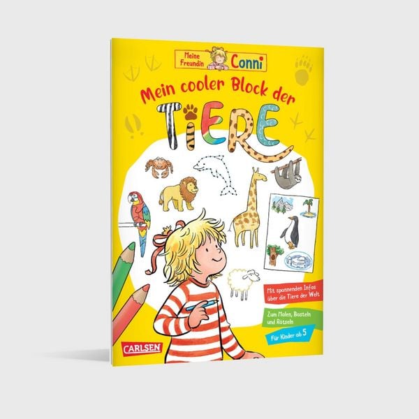 Produktbild: Conni Gelbe Reihe (Besch&auml;ftigungsbuch): Mein cooler Block der Tiere