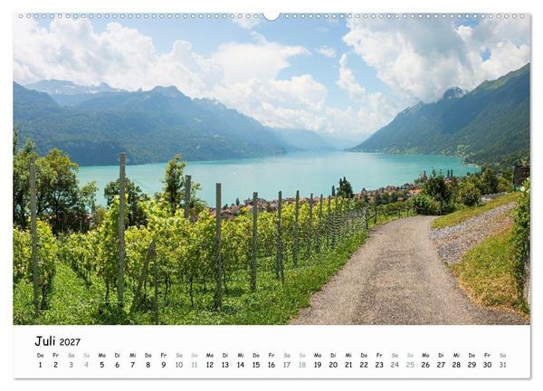 Produktbild: Faszination Berner Oberland - Wanderlust und Gipfelblick (Wandkalender 2027 DIN A2 quer), CALVENDO Monatskalender